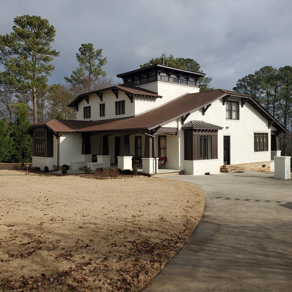 house exterior blue siding